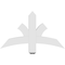 Ekena Millwork Davenport Architectural Grade PVC Gable Bracket, 36"W x 21"H x 4"D x 4"F, 14/12 Pitch GBP036X21X0404DAV00 - alternate 3